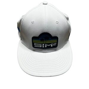 TAYLORMADE SIM2 Golf White Baseball Hat Cap TM21 Driver Launch SnapBack NEW